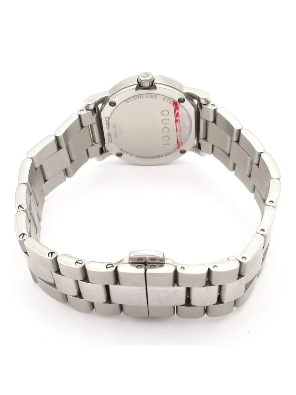 Gucci Watch G Diamond Bezel White Shell
